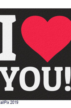 Love You fondo oscuro